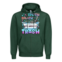 Sports Green splish splash your opinion is trash Zipper Hoodie - JahusDesignShop