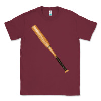 Burgundy wooden softball bat Classic Tee - FaDigitalArtStudio