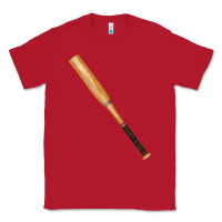 Red wooden softball bat Classic Tee - FaDigitalArtStudio