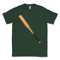 Sports Green wooden softball bat Classic Tee - FaDigitalArtStudio