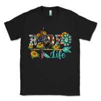 Black western rodeo bullfighter  life turquoise's gemstones arrow sunflowers Classic Tee - BarkalooDesign