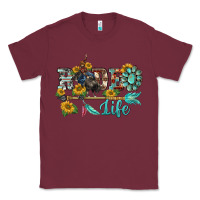 Burgundy western rodeo bullfighter  life turquoise's gemstones arrow sunflowers Classic Tee - BarkalooDesign