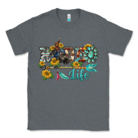 Charcoal Heather western rodeo bullfighter  life turquoise's gemstones arrow sunflowers Classic Tee - BarkalooDesign