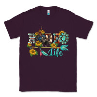 Plum western rodeo bullfighter  life turquoise's gemstones arrow sunflowers Classic Tee - BarkalooDesign