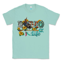 Seafoam western rodeo bullfighter  life turquoise's gemstones arrow sunflowers Classic Tee - BarkalooDesign