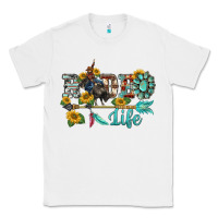 White western rodeo bullfighter  life turquoise's gemstones arrow sunflowers Classic Tee - BarkalooDesign