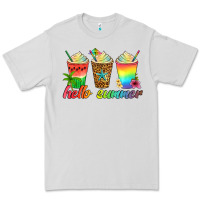 Dove Grey hello summer Premium Tee - Artiststas