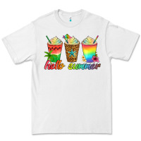 White hello summer Premium Tee - Artiststas