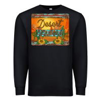 Black western desert darlin sunset serape leopard sunflowers mousepad Premium Sweatshirt - BarkalooDesign