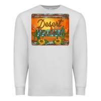 Dove Grey western desert darlin sunset serape leopard sunflowers mousepad Premium Sweatshirt - BarkalooDesign
