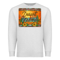 Oatmeal Heather western desert darlin sunset serape leopard sunflowers mousepad Premium Sweatshirt - BarkalooDesign
