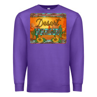 Purple western desert darlin sunset serape leopard sunflowers mousepad Premium Sweatshirt - BarkalooDesign
