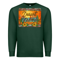 Sports Green western desert darlin sunset serape leopard sunflowers mousepad Premium Sweatshirt - BarkalooDesign