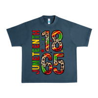 Midnight Navy 1865 juneteenth Urban Heavy Tee - Zillion Design Studio