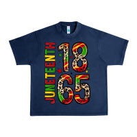Navy 1865 juneteenth Urban Heavy Tee - Zillion Design Studio