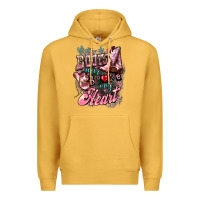 Mustard boots never broke my heart Premium Hoodie - NancyCooperArtShop