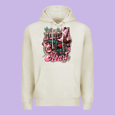 Boots Never Broke My Heart Premium Hoodie Designed By Nancycooperartshop