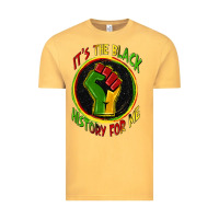 Vintage Mustard it's the black history for me Vintage Tee - Zillion Design Studio