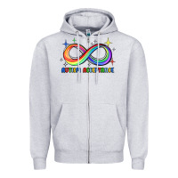 Heather Grey autism acceptance Zipper Hoodie - JahusDesignShop