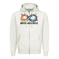 Oatmeal Heather autism acceptance Zipper Hoodie - JahusDesignShop