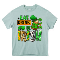 Arona Eat drink and be Irish St. Patrick's Heavy Core Tee - LillyAllenDesigns