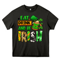 Asphalt Eat drink and be Irish St. Patrick's Heavy Core Tee - LillyAllenDesigns