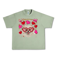 Valentine's Day White Pomeranian Urban Heavy Tee | Teevron
