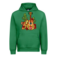 Emerald mexican guitar Urban Hoodie - LillyAllenDesigns