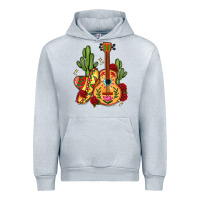 Heather Grey mexican guitar Urban Hoodie - LillyAllenDesigns