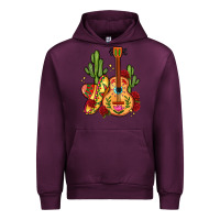 Mauve Wine mexican guitar Urban Hoodie - LillyAllenDesigns