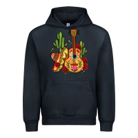Navy mexican guitar Urban Hoodie - LillyAllenDesigns