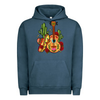 Pigment Midnight Navy mexican guitar Urban Hoodie - LillyAllenDesigns