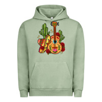 Pigment Oil Green mexican guitar Urban Hoodie - LillyAllenDesigns