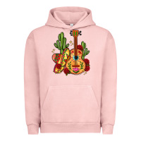 Pigment Salmon mexican guitar Urban Hoodie - LillyAllenDesigns