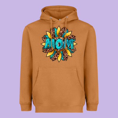 Sunflower Mom Leopard Heavyweight Hoodie Designed By Artiststas