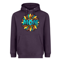 Plum sunflower mom leopard Heavyweight Hoodie - Artiststas