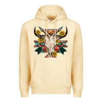Pina Colada aztec western bull skull Premium Hoodie - NancyCooperArtShop