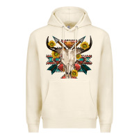 Tofu aztec western bull skull Premium Hoodie - NancyCooperArtShop