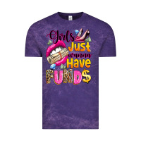 Cloud Purple girls just wanna have  funds Vintage Tee - texasbilliewilder