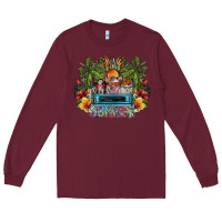Burgundy summer Long Sleeve Tee - SublimationCraftShop