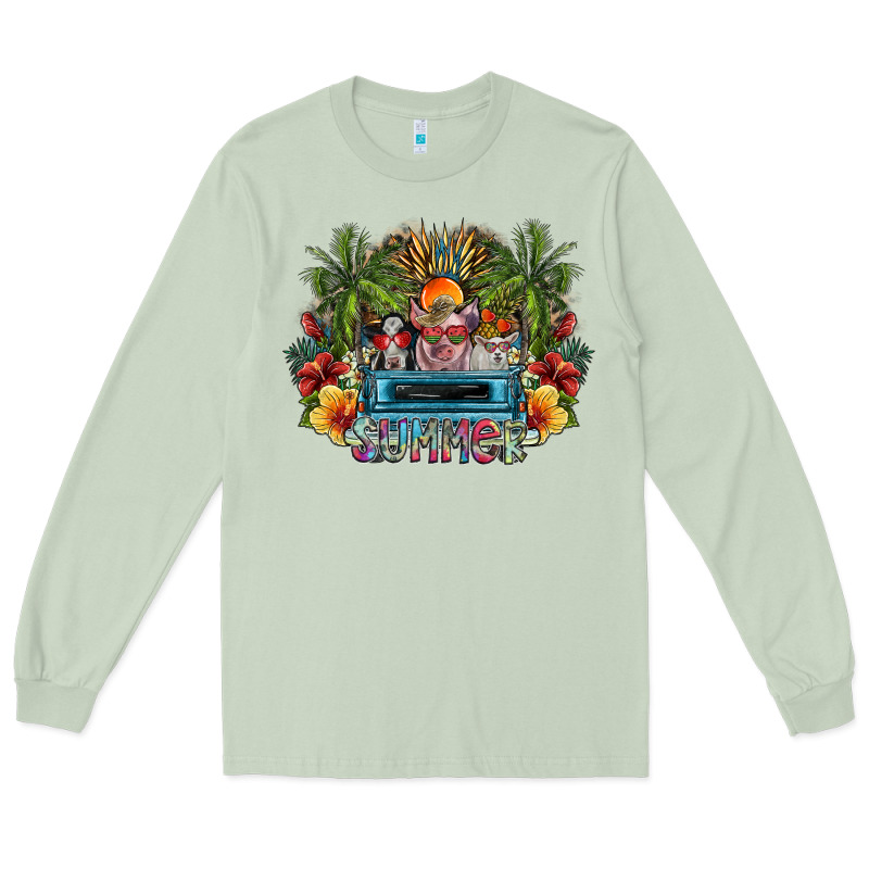 Summer Long Sleeve Tee by SublimationCraftShop | Teevron