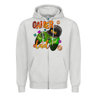 Dove Grey gamer dad Zipper Hoodie - AdoDesignShop
