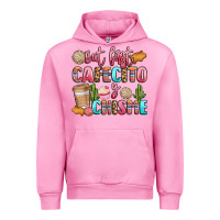 Fuchsia Pink but first cafecito y chisme Urban Hoodie - LillyAllenDesigns