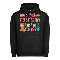 Pigment Black but first cafecito y chisme Urban Hoodie - LillyAllenDesigns