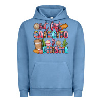 Pigment Pebble Blue but first cafecito y chisme Urban Hoodie - LillyAllenDesigns