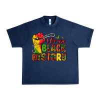 Navy we are black history Urban Heavy Tee - Zillion Design Studio
