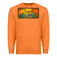 Carrot western desert darlin sunset cactus leopard serape   license plate tem Premium Sweatshirt - BarkalooDesign