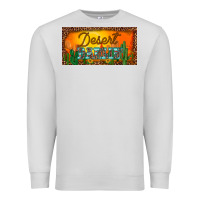 Dove Grey western desert darlin sunset cactus leopard serape   license plate tem Premium Sweatshirt - BarkalooDesign