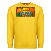 Lemon western desert darlin sunset cactus leopard serape   license plate tem Premium Sweatshirt - BarkalooDesign