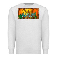 Oatmeal Heather western desert darlin sunset cactus leopard serape   license plate tem Premium Sweatshirt - BarkalooDesign
